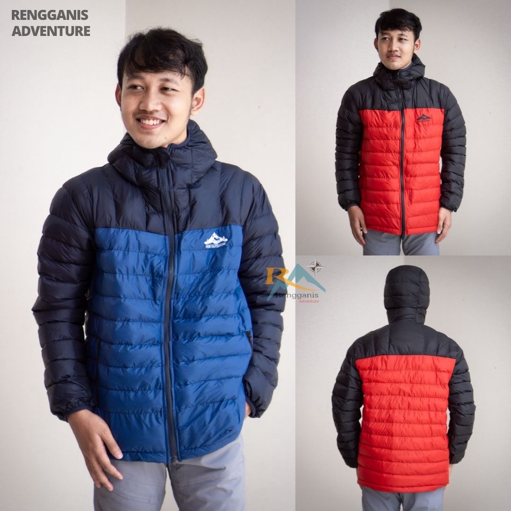 Jaket Gunung DACRON RIR Jacket Puffer Hoodie Hiking BUKAN BULU ANGSA