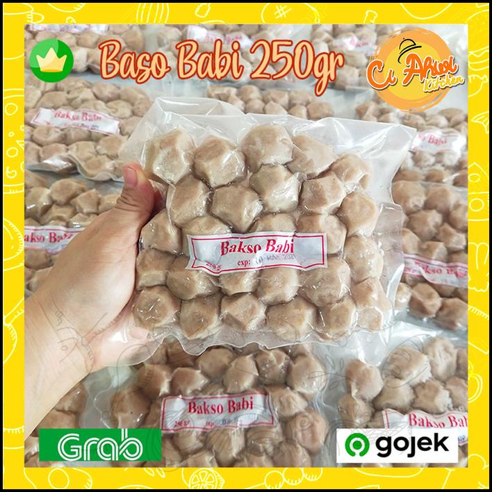 

Bakso Babi Frozen Food Baso Babi Beku Pork Meatball Makanan Beku 250Gr