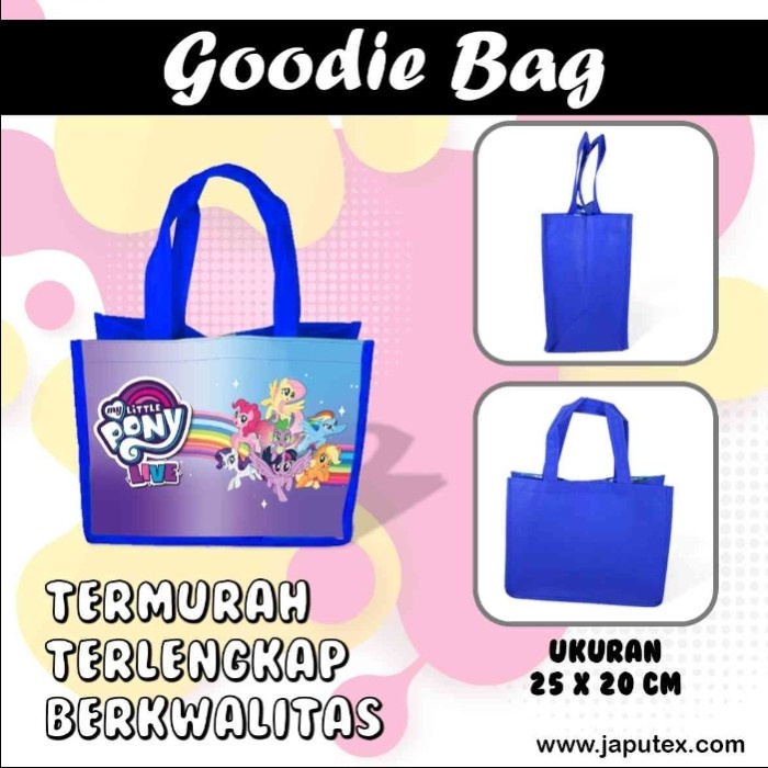 

Tas goodie bag ultah karakter little pony Paw Patrol Doraemon Barbie