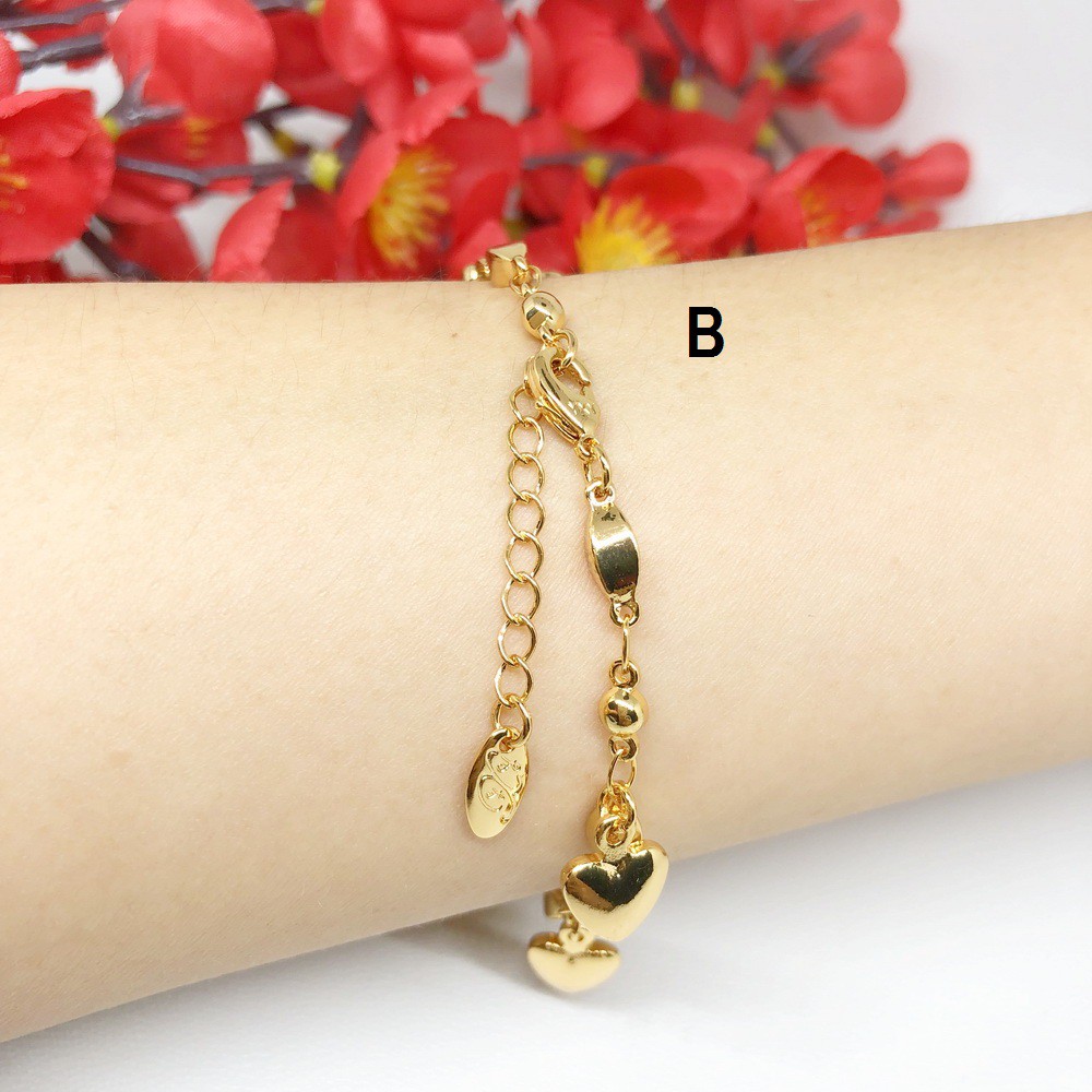 Gelang Xuping Wanita Jurai Boneka Love Lapis Emas Lonceng CC - BB295