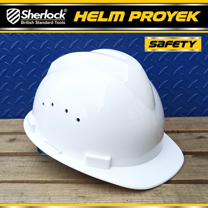 Helm Proyek Safety V-Guard Virgin ABS Part Fastrack Sherlock