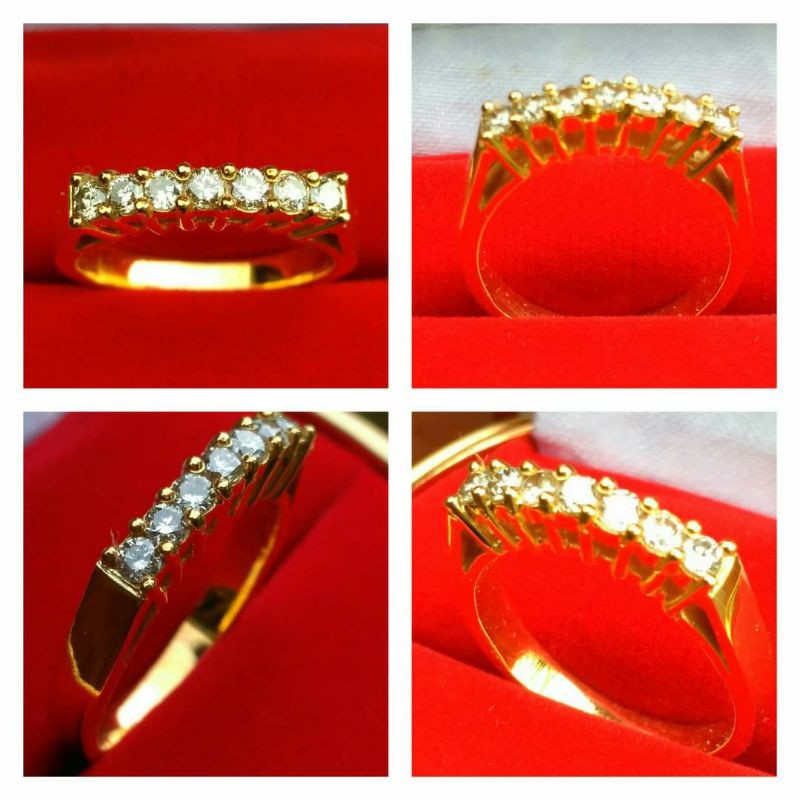 Cincin Emas Listring Berlian Top Luster