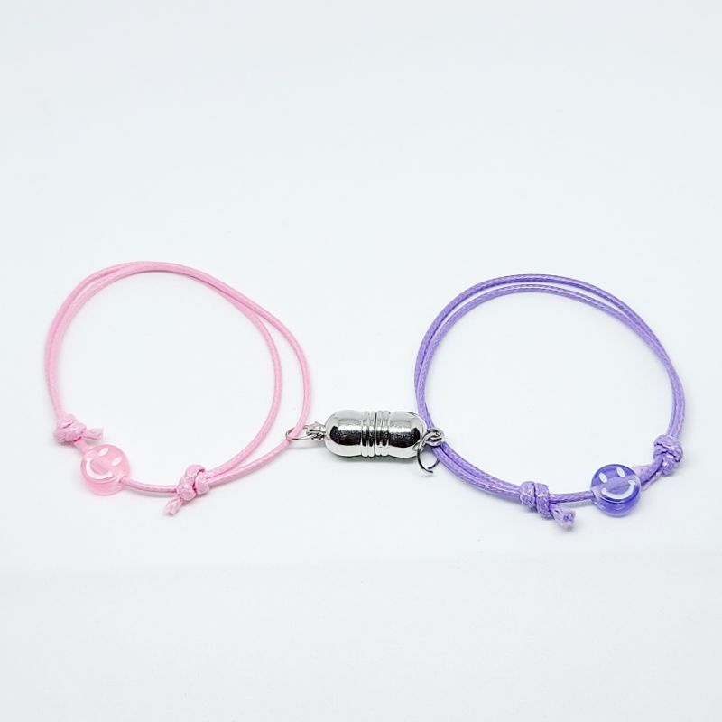 gelang magnet couple best friend smile pasangan 2 pcs (1 pasang)