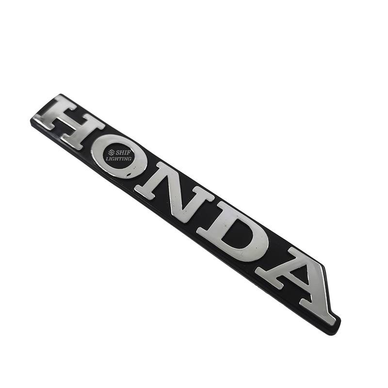 1 X ABS Honda Letter Logo Side Fender Rear Trunk Emblem Sticker Badge Decal For Honda
