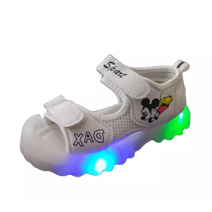 Sandal Sepatu MikiDax Led Sandal Anak Import Size 21-25 Usia 1-3 Tahun