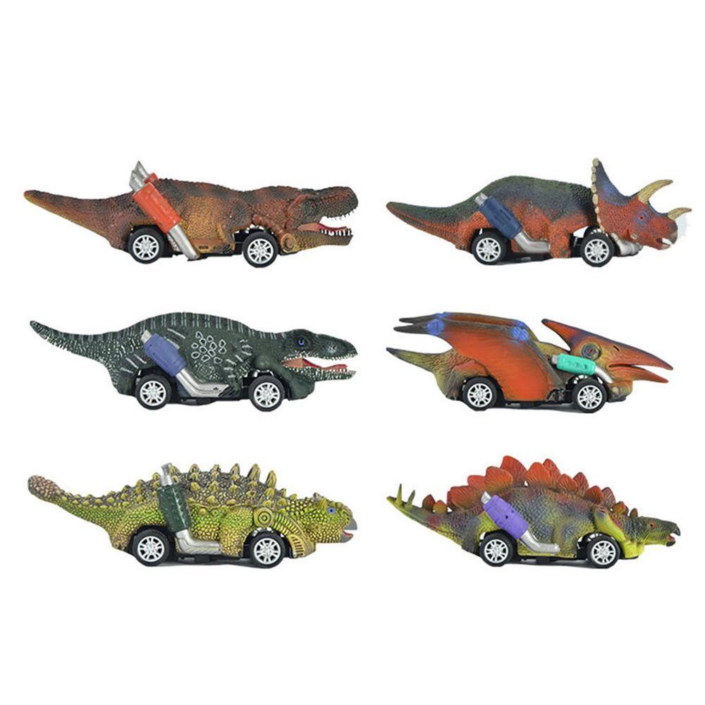 Quinton Pull Back Mobil Anak Laki-Laki Perempuan 1PC Roda Empat T-Rex 3-14 Tahun Pull Back Model Dinosaurus