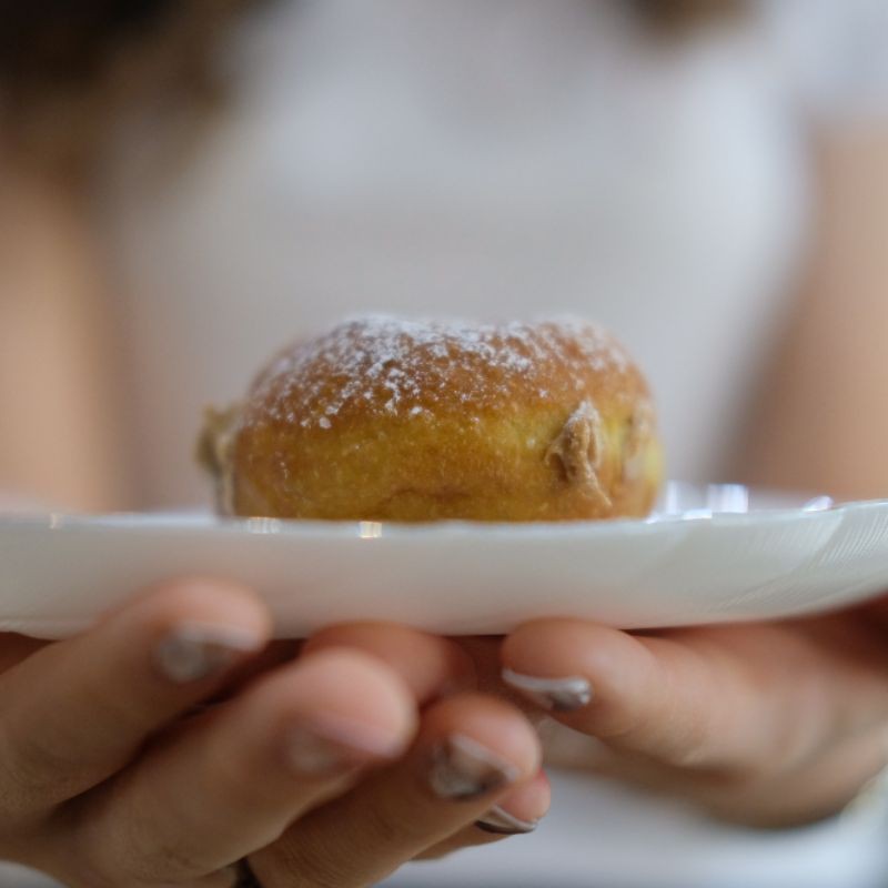 

bomboloni pumpkin spice latte