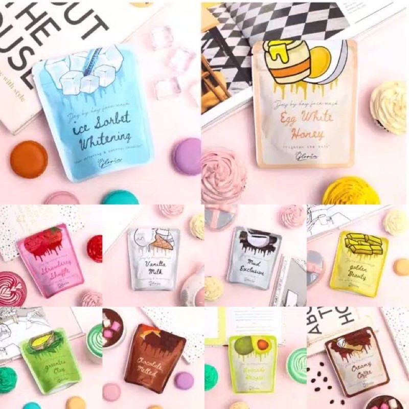 MASKER WAJAH ORGANIK BY LEA GLORIA (KEMASAN BARU)