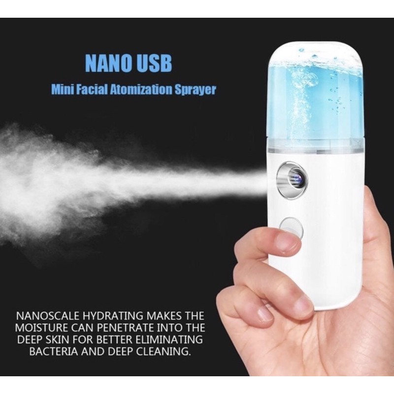 Nano Spray Atomizer Portable Mini Facial Sprayer Hidrometer Multifungsi