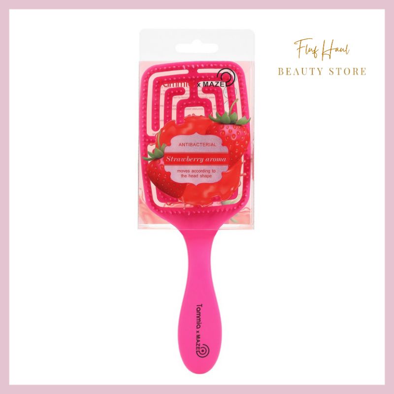 TAMMIA X MAZE WFB-006 & WFB-007 Antibacterial Fruit Scented Wonder Flex Detangling Brush Sisir Anti 