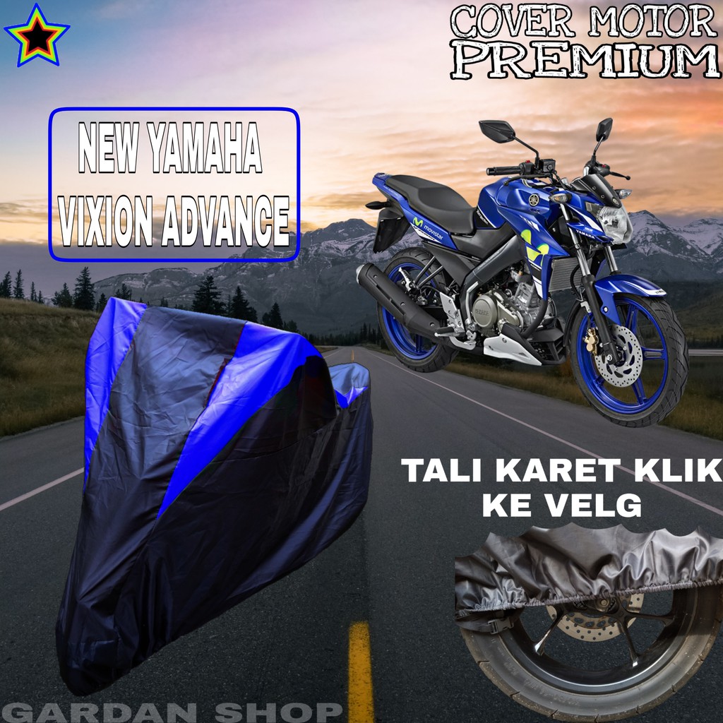 Sarung Motor NEW YAMAHA VIXION ADVANCE Hitam BIRU Body Cover Yamaha PREMIUM