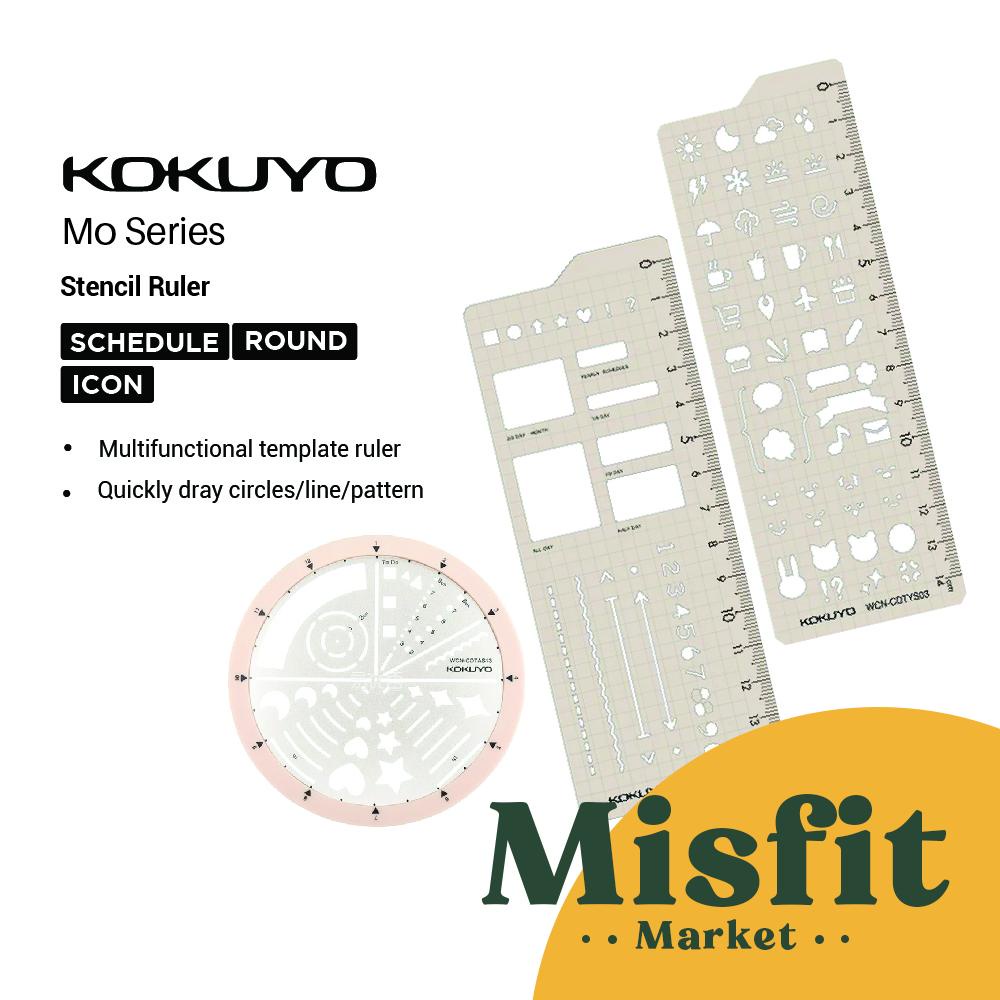 

Baru Kokuyo Mo Series Stencil Ruler Penggaris Template Bujo Journal Planner Icon Stensil