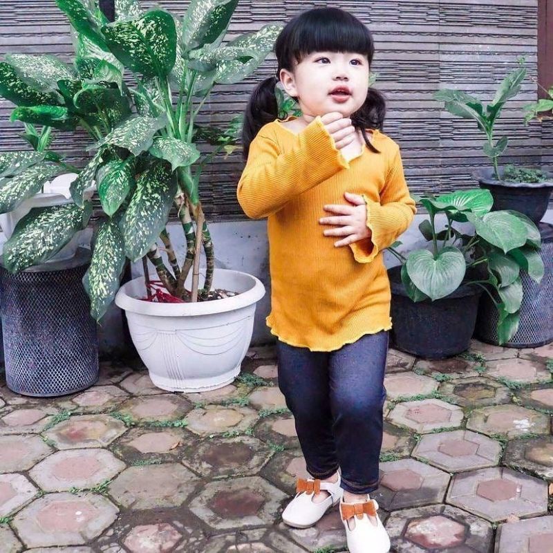 Baju Rajut Anak Perempuan Lengan Panjang Gaya Korea / Alula panjang beuzee 1-5tahun