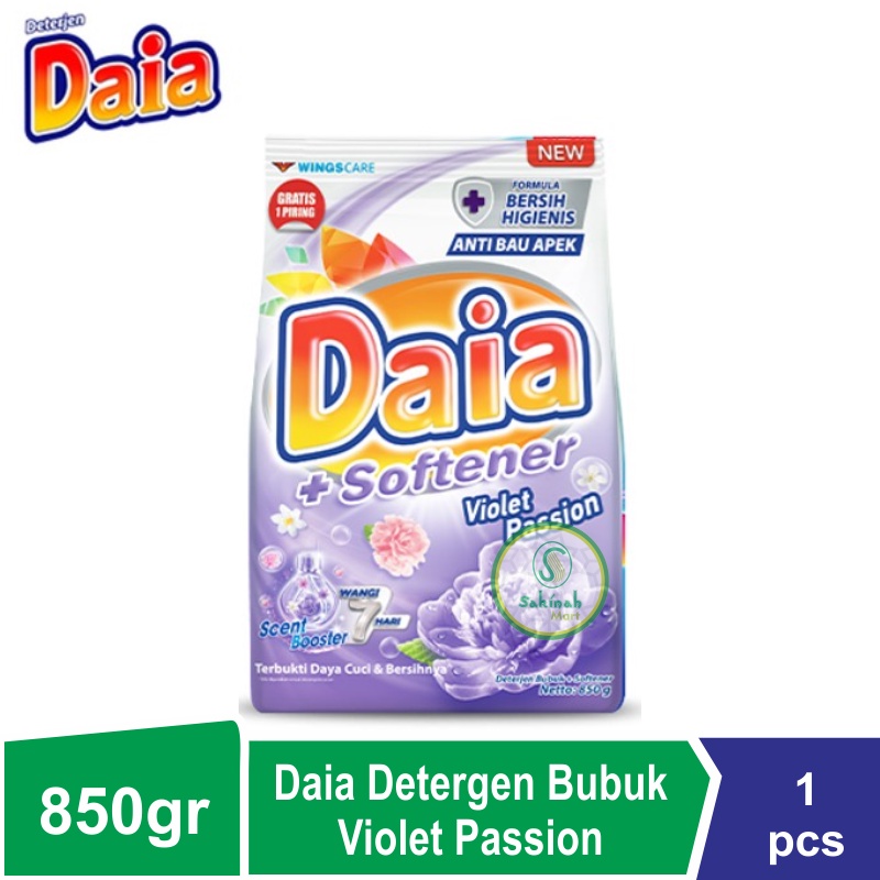 Daia Deterjen Bubuk Softener Violet 850 gr