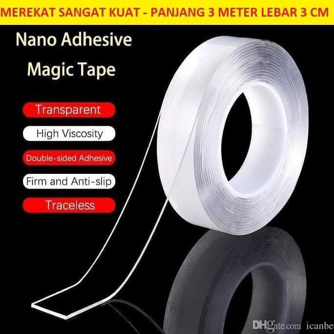 

[[BISA COD]] Double Tape Transparan / Double Tape Bening / Nano Magic Tape SPECIAL Kode 702