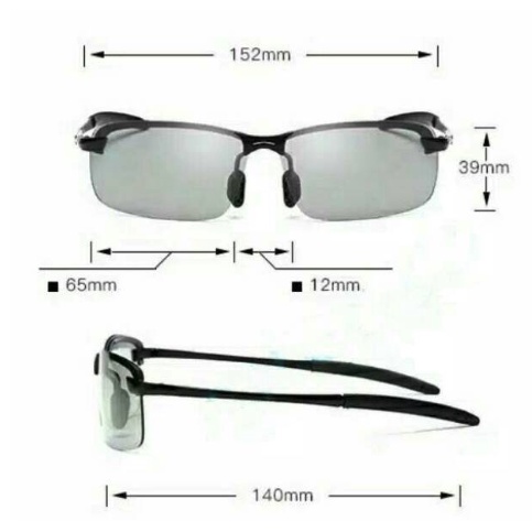 Kacamata Polarized Photochromic Pria Anti Silau Matahari UV400