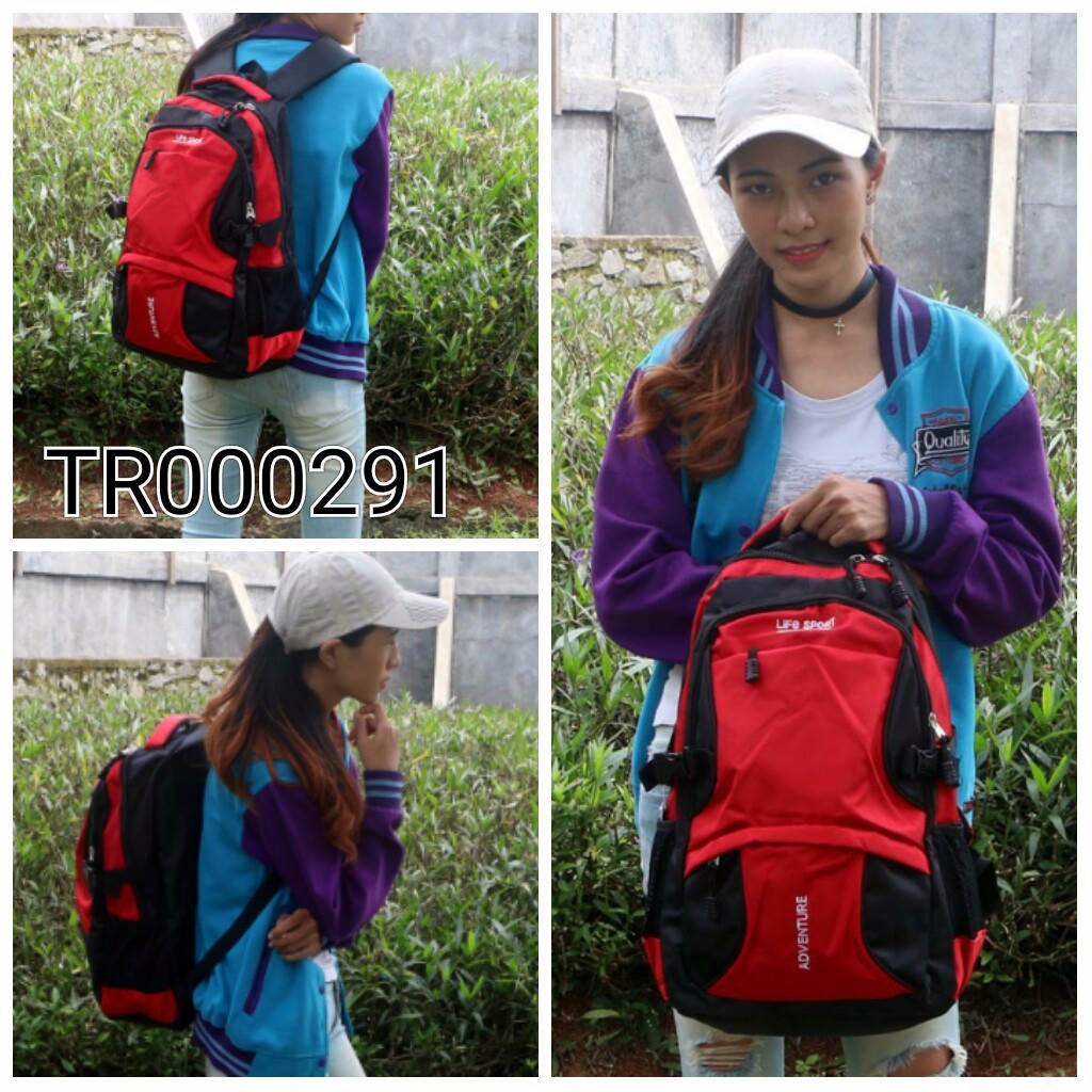 Tas Ransel Cowok Cewek Unisex / Jalan jalan Sekolah / Import TR000291 F-17