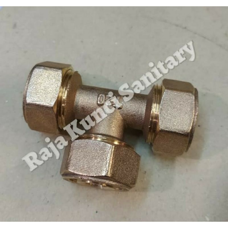 Tee Sambung Kuningan 1/2&quot; Inch/Tee Kuningan Tebal/Tee Sambung Pipa Water Heater