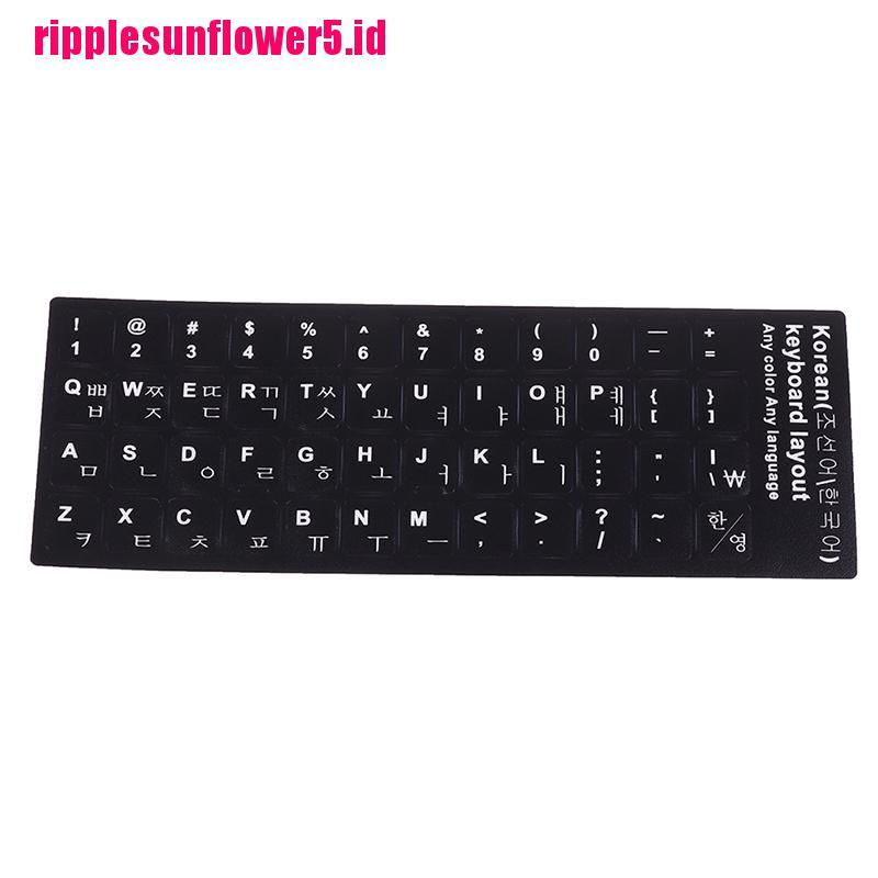 1pc Stiker Pelindung Keyboard Motif Print Gaya Korea