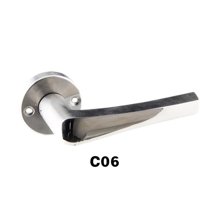 HANDLE DOOR LEVER GAGANG PINTU SLIDING SES ORI SILVER ST304 C06SS