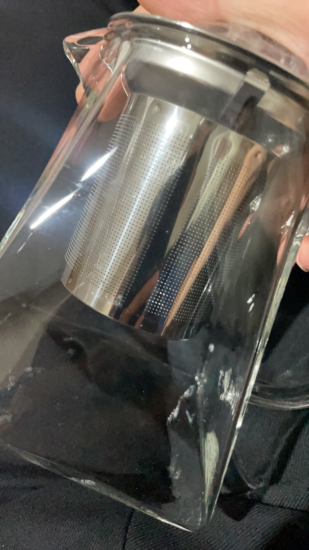 Teko Teh Kaca Kotak High Borosilicate / Teapot Square Heat Resistant / Tea Pot Infuser 550ml 750ml