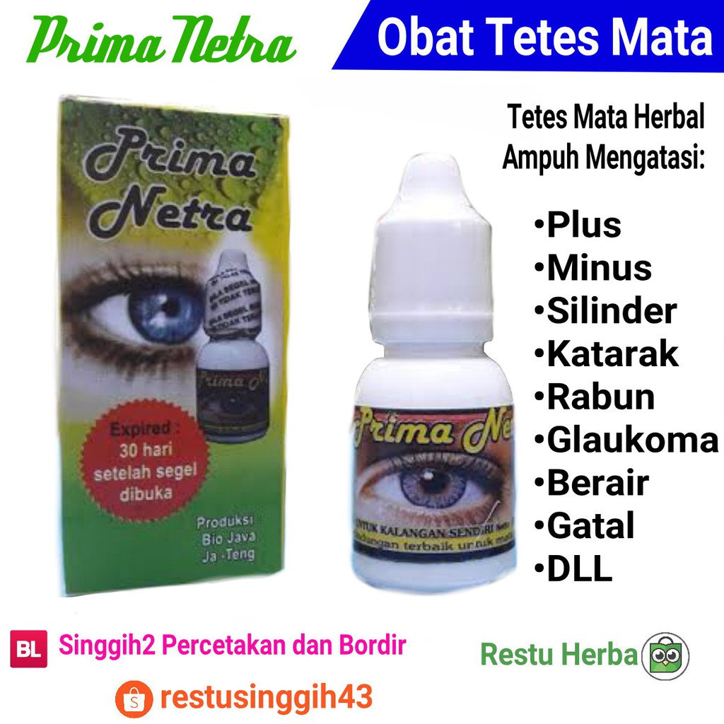 Prima Netra Obat Tetes Mata Herbal Original Radio Network Resmi