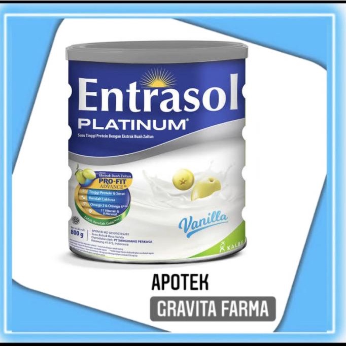 

[COD] Entrasol Platinum Vanila 800 gram [COD]