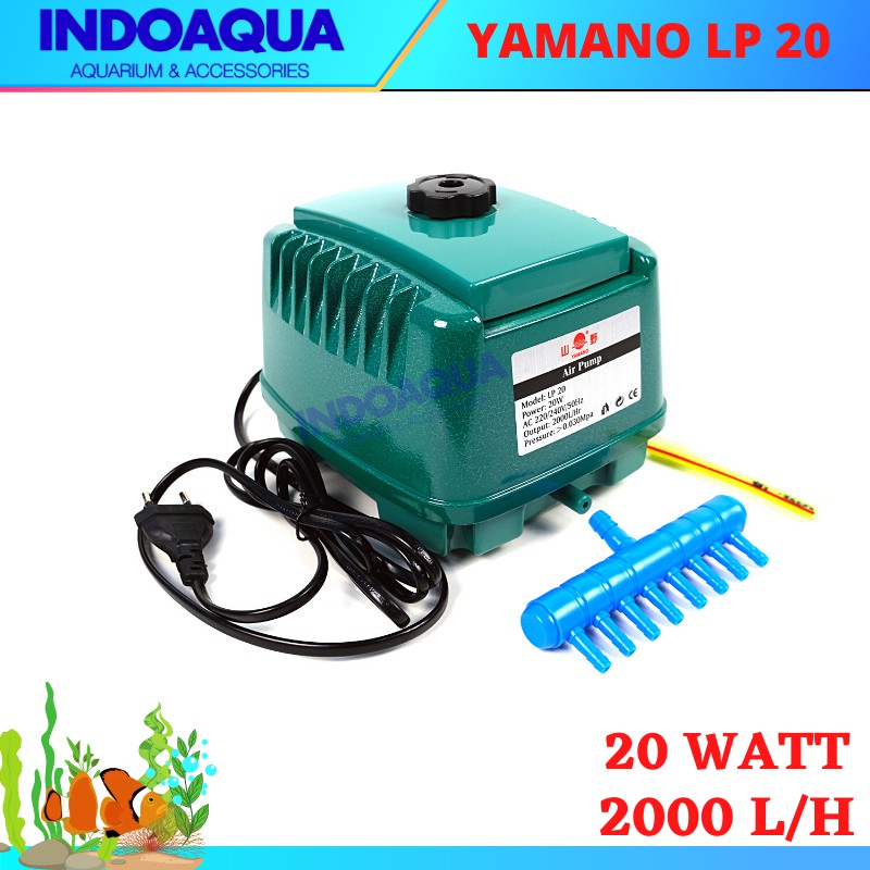 INDOAQUA - Pompa Udara Aerator Yamano LP 20 Pompa Gelembung Udara LP 20