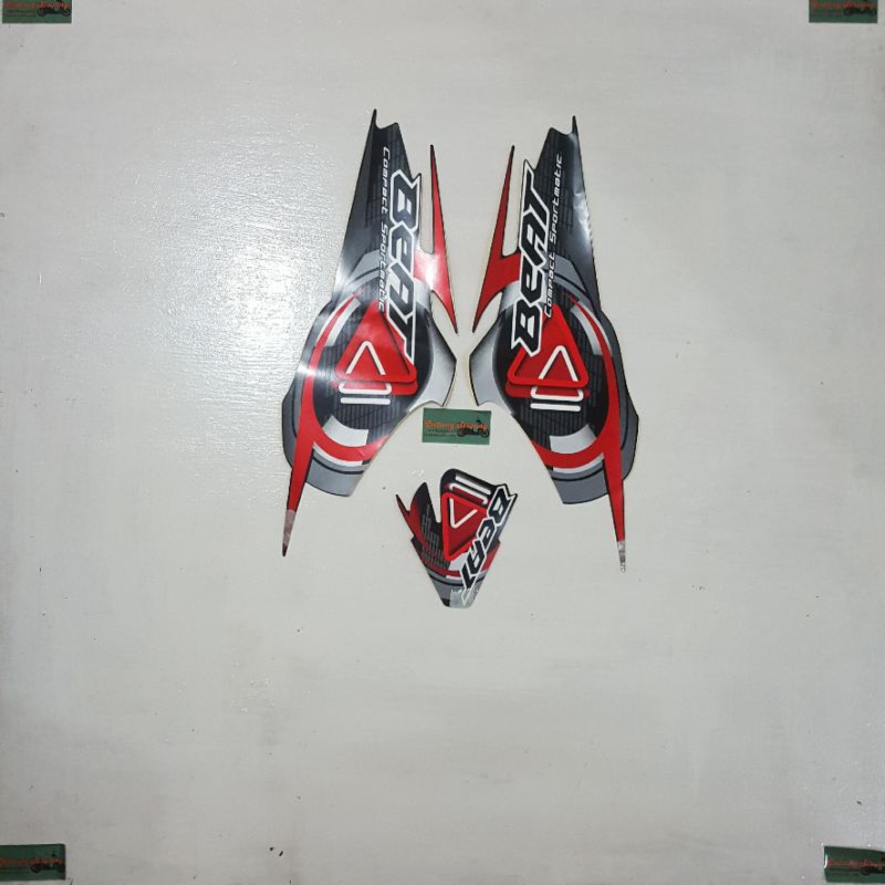 Striping honda beat karbu 2010 Hitam original 1000% NOS