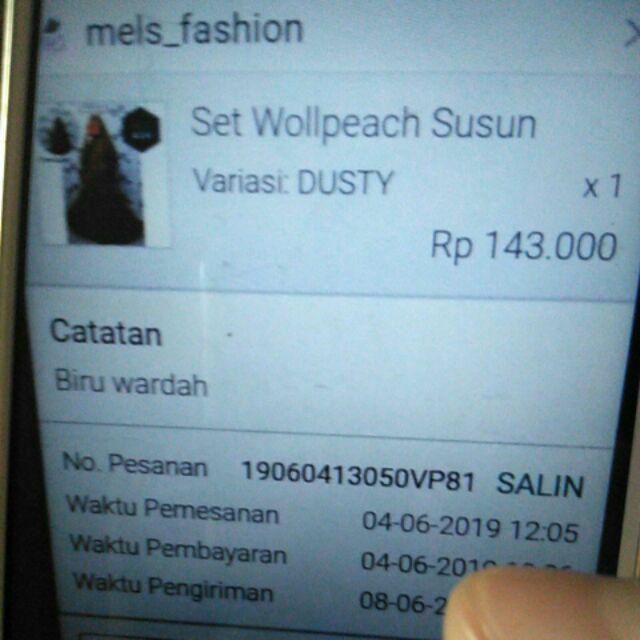 Set Wollpeach Susun