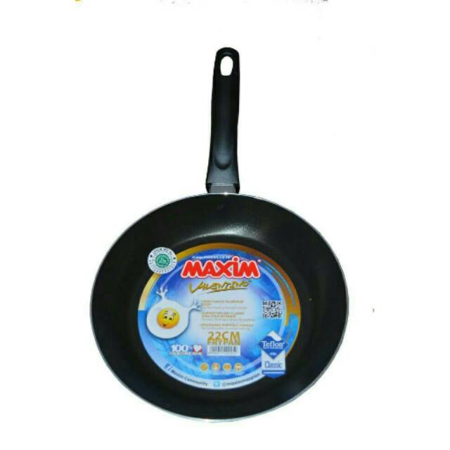 Maxim valentino fry pan non stick 22cm panci penggorengan 22 cm anti lengket