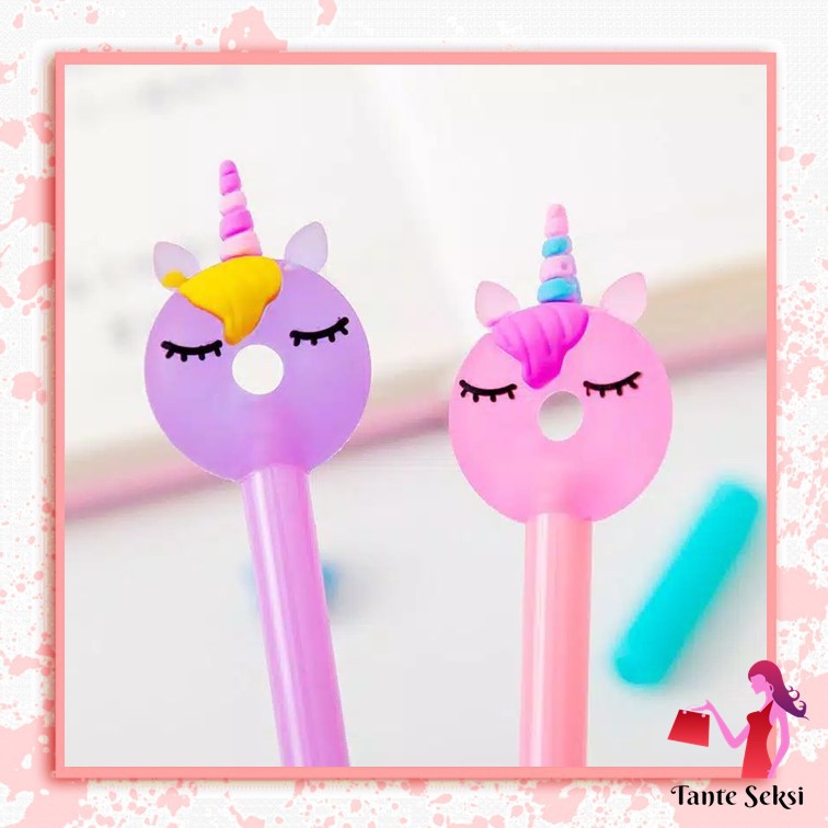 

PENA CUTE UNICORN DOUNUT PULPEN UNICORN CUTE DOUNUT UNICORN PULPEN BENTUK DONAT LUCU