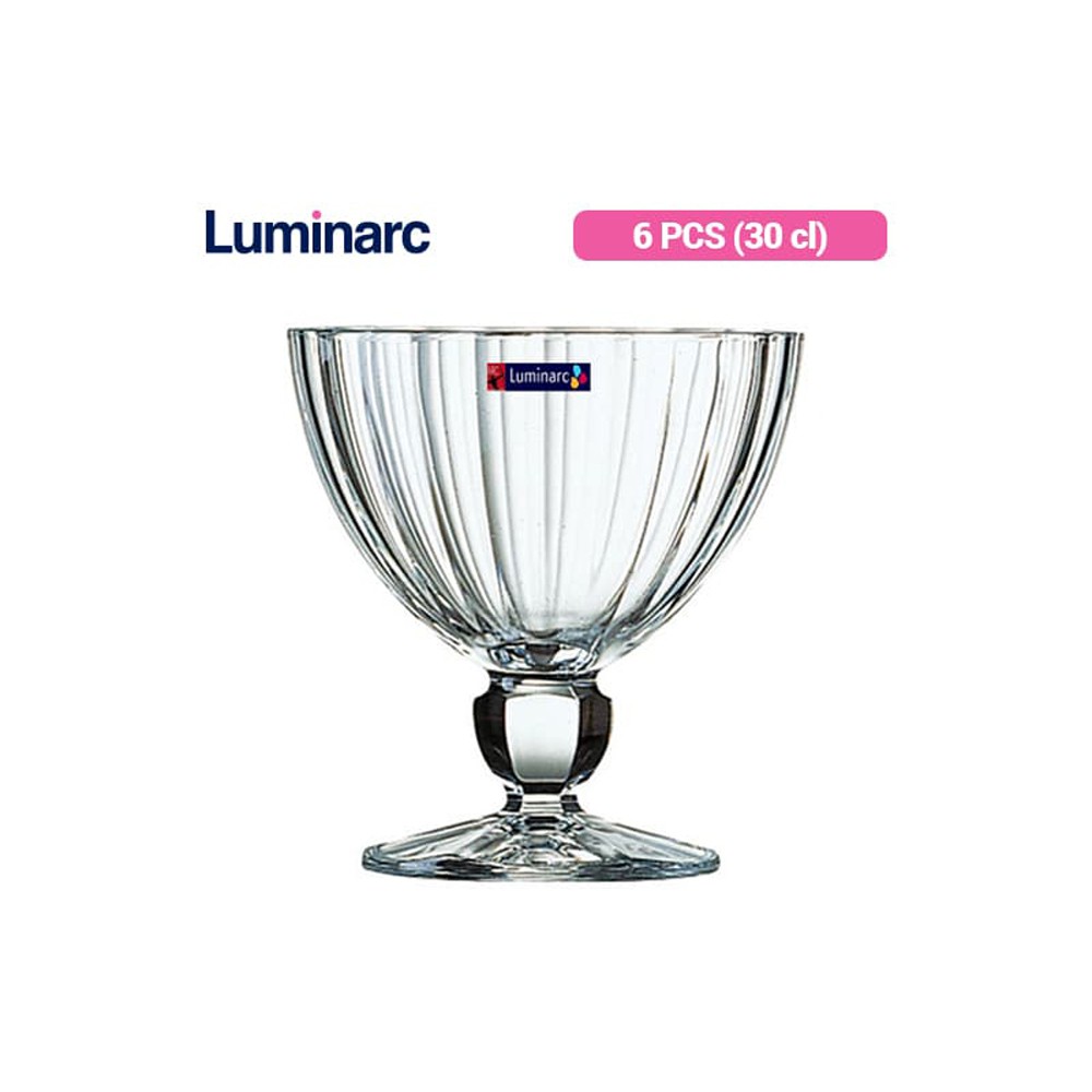 Luminarc Gelas Ice Cream Cup Quadro 30 / 6 pcs