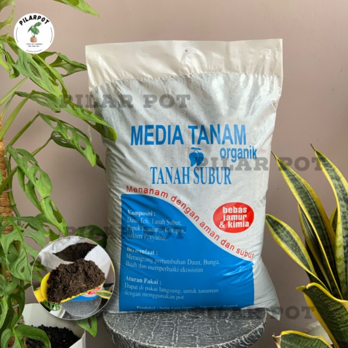 Tanam-Media- Tanah Untuk Tanaman Media Tanam Organik Tanah Subur Sedang-Siap Pakai -Media-Tanam.