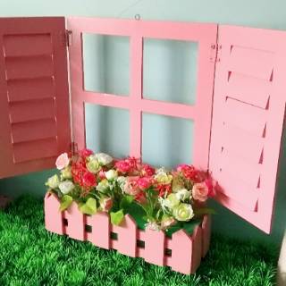  Jendela  bunga Walldecor Jendela  shabby  chic  Shopee 