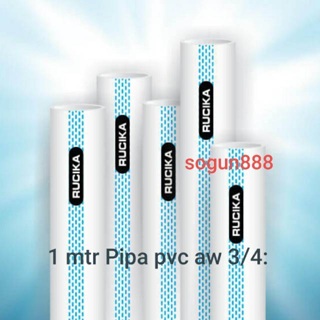 Jual 100 cm Pipa pvc Rucika type AW 3/4" | Shopee Indonesia