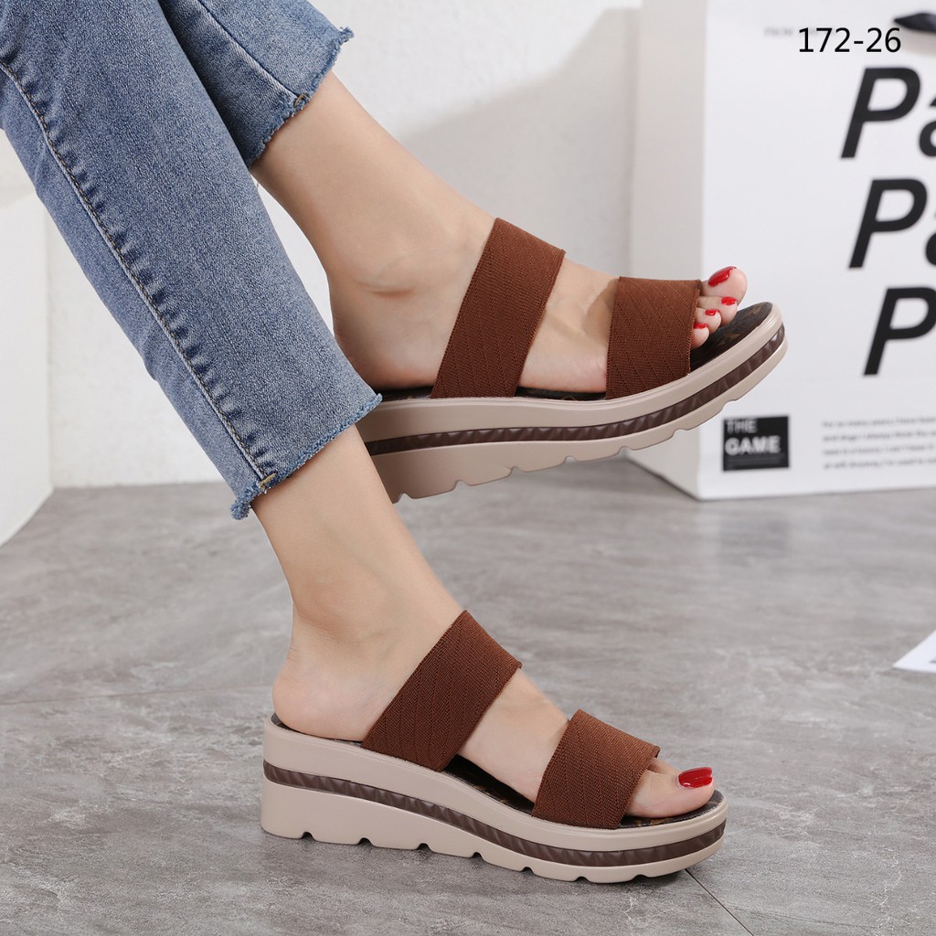 New Arrival !! Sandal Wanita Wedges Sandal #172-26