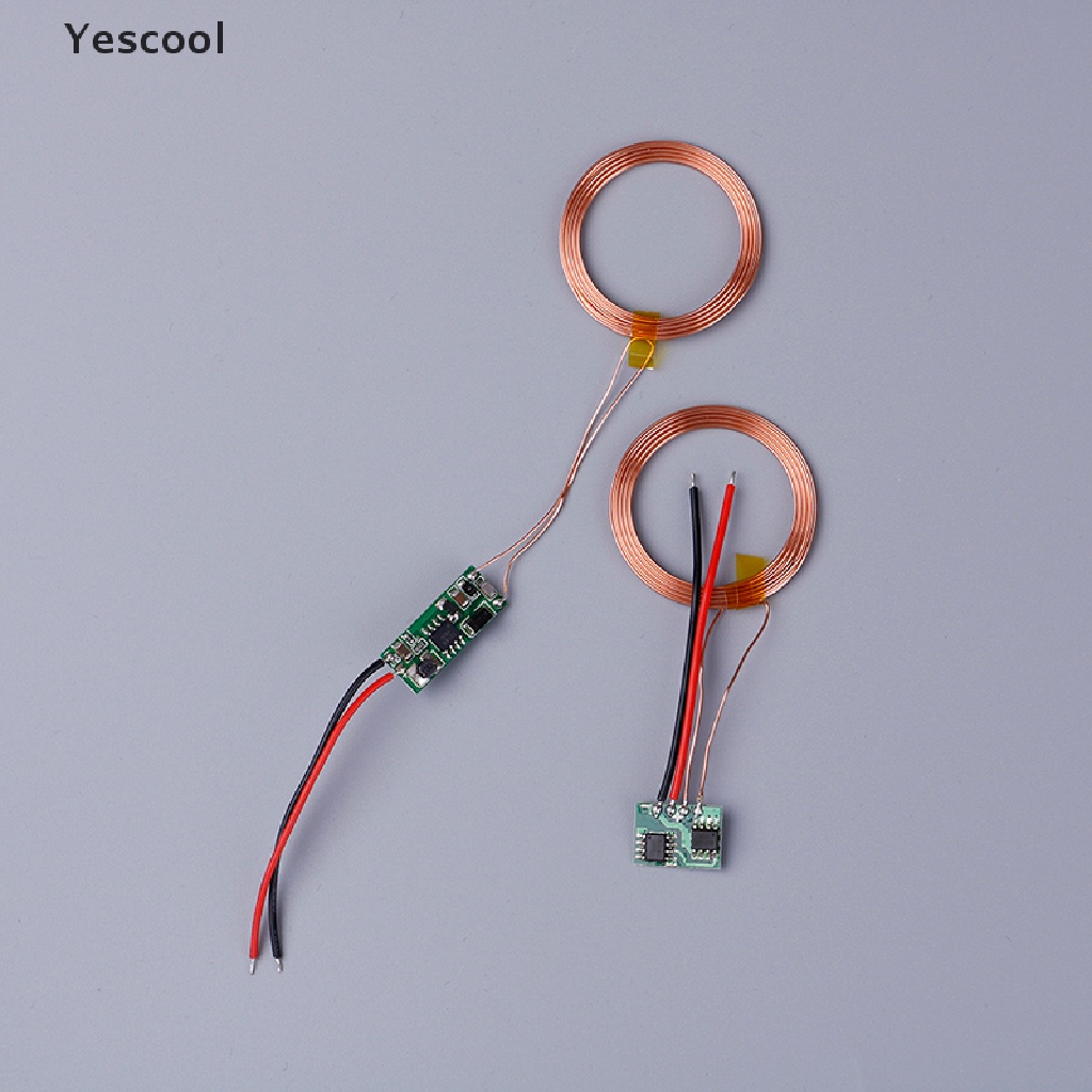 Yescool Modul transmitter charger wireless 5V + receiver power supply Induksi