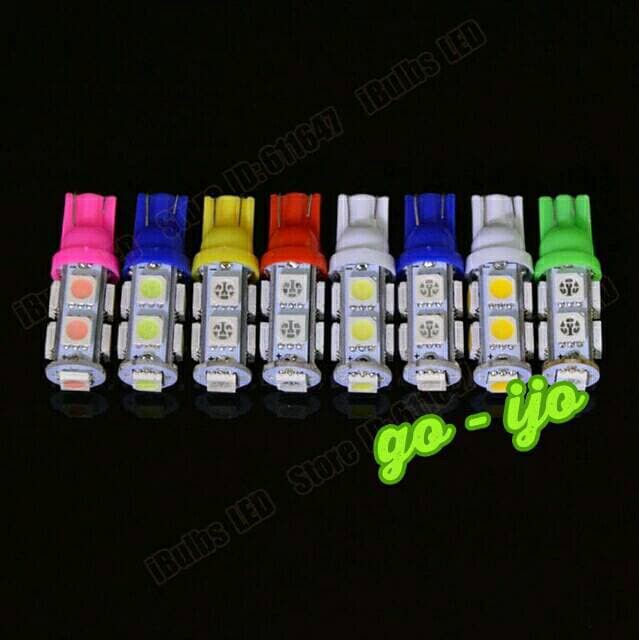 Unik Lampu Led Rem   Senja   Sein   Mundur Soket T10   Merah Muda Limited