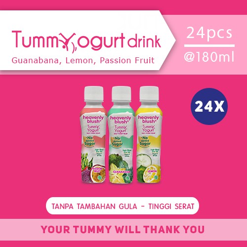 

Yogurt Heavenly Blush Tummy Drink Sugar Free All Variant [24 x 180 ml]