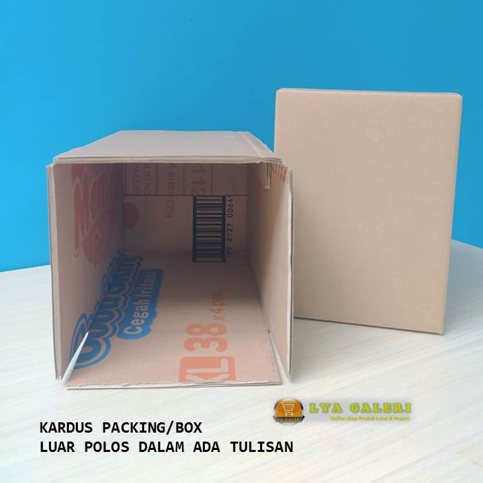 Karton Box Kardus Packing Uk.15x15x20 cm Luar Polos Dalam Ada Tulisan-1