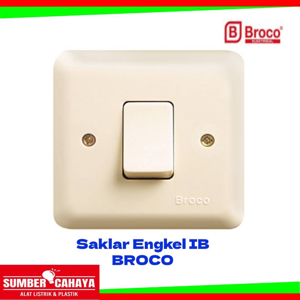 SAKLAR ENGKEL BROCO IB SAKLAR BROCO TUNGGAL INBOW SAKLAR 1 ARAH BROCO