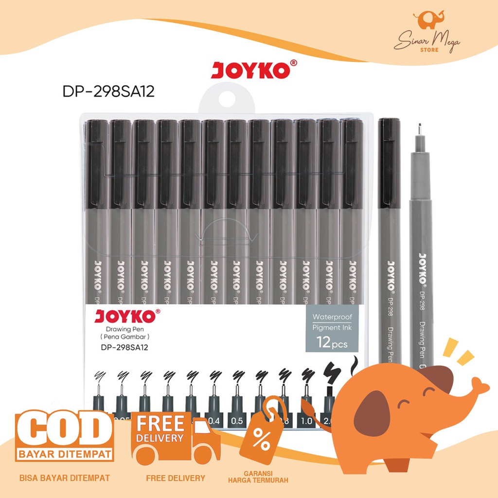 

Joyko Drawing Pen DP-298SA-12 / Drawing Pen Pena Gambar Murah Berkualitas