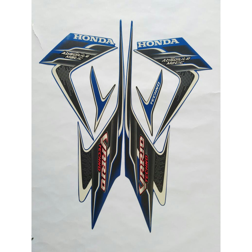 stiker striping vario techno 110 2010 biru
