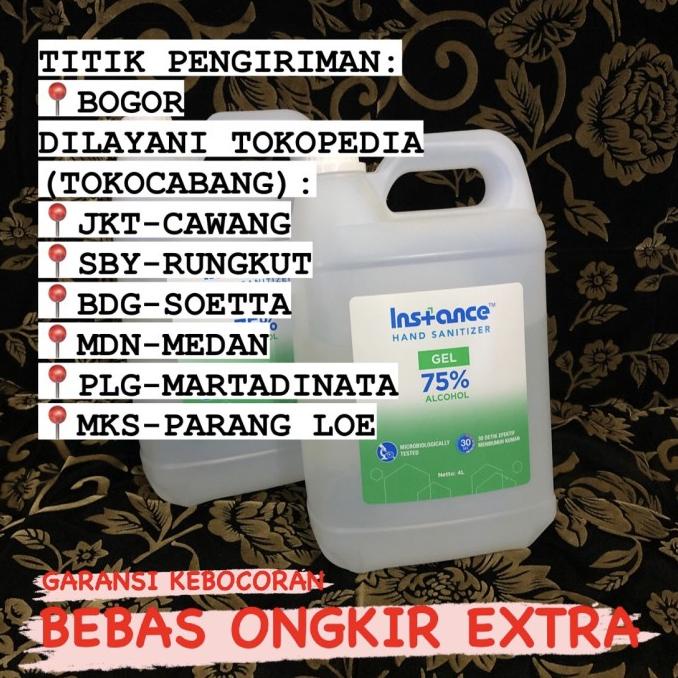 INSTANCE Hand Sanitizer Gel / Jel Refill 4 Liter bukan 5 L