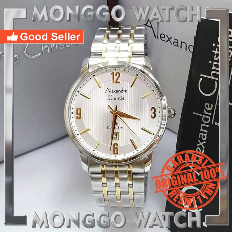 JAM PRIA ALEXANDRE CHRISTIE AC 8327 SLGD ORIGINAL BERGARANSI RESMI