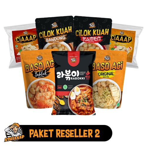 

[PAKET RESELLER] PAKET RESELLER 2 Rabokki Bakso aci Ori Seblak Cilok Kuah Ramen-Bandung Cireng Ayam