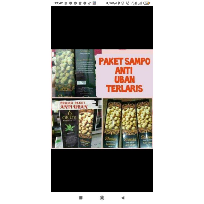 PAKET ANTI UBAN (SHAMPO ORLYN & SERUM UBAN)