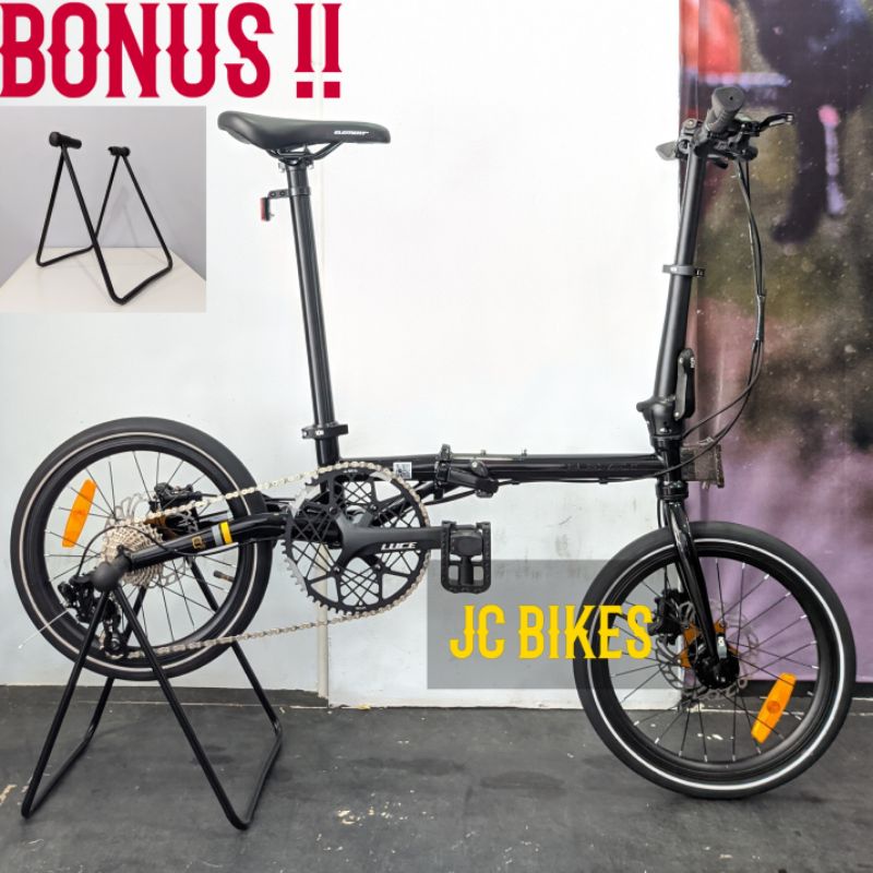 Sepeda Lipat Element Troy 10 Speed Chromoly 16 Inch Hidrolik Jangkrik