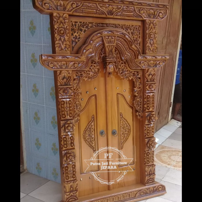 Pintu Kusen Jendela Ukir/ Gebyok Kayu Jati Jepara Free Ongkir Terlaris